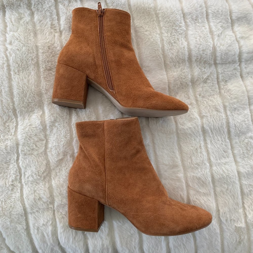 NWT Kookai Brown Leather Suede Booties size 10 us / size 40 eu